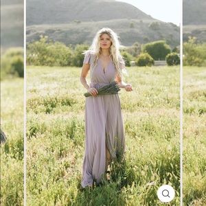 Morning Lavender Wrap Dress